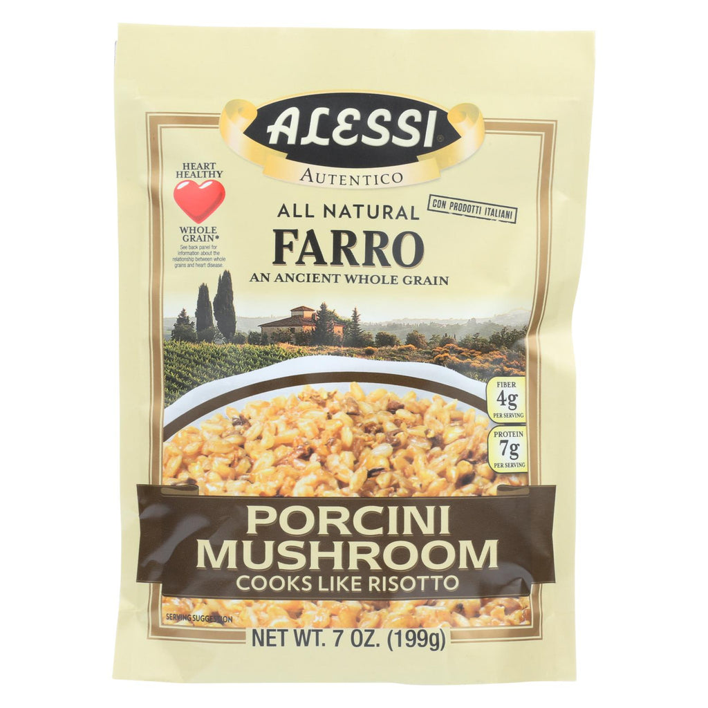 Alessi - Farro Porcini Mushroom - Case Of 6 - 7 Oz