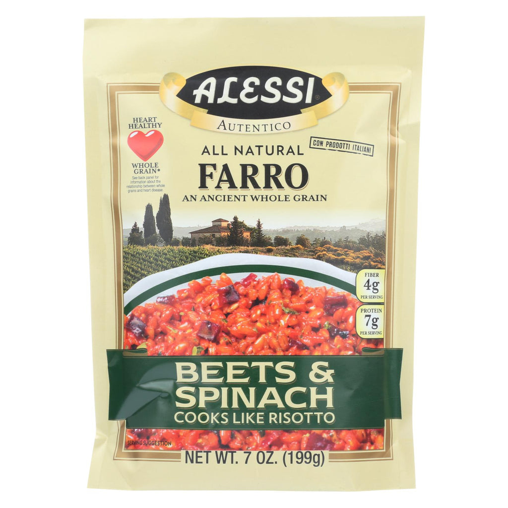 Alessi - Farro Beets And Spinach - Case Of 6 - 7 Oz