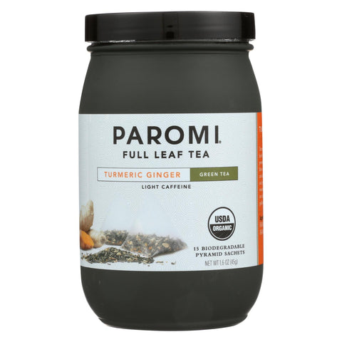 Paromi Tea - Green Tumeric Ginger - Cs Of 6-15 Ct