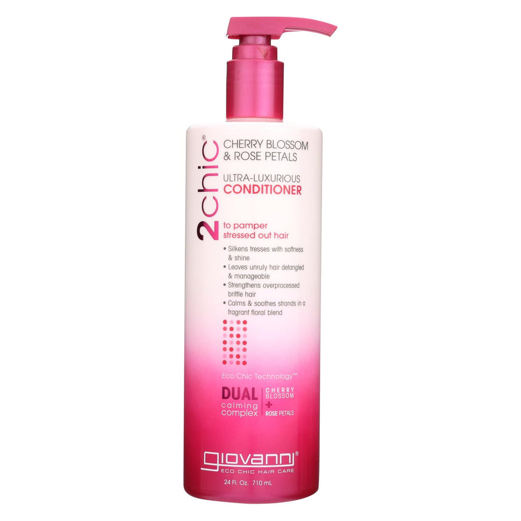 Giovanni Hair Care Products 2chic - Conditioner - Cherry Blossom And Rose Petals - 24 Fl Oz