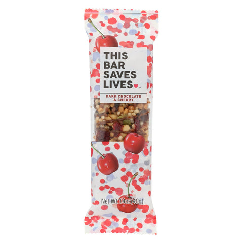 This Bar Saves Lives - Dark Chocolate Cherry And Sea Salt - Case Of 12 - 1.4 Oz.