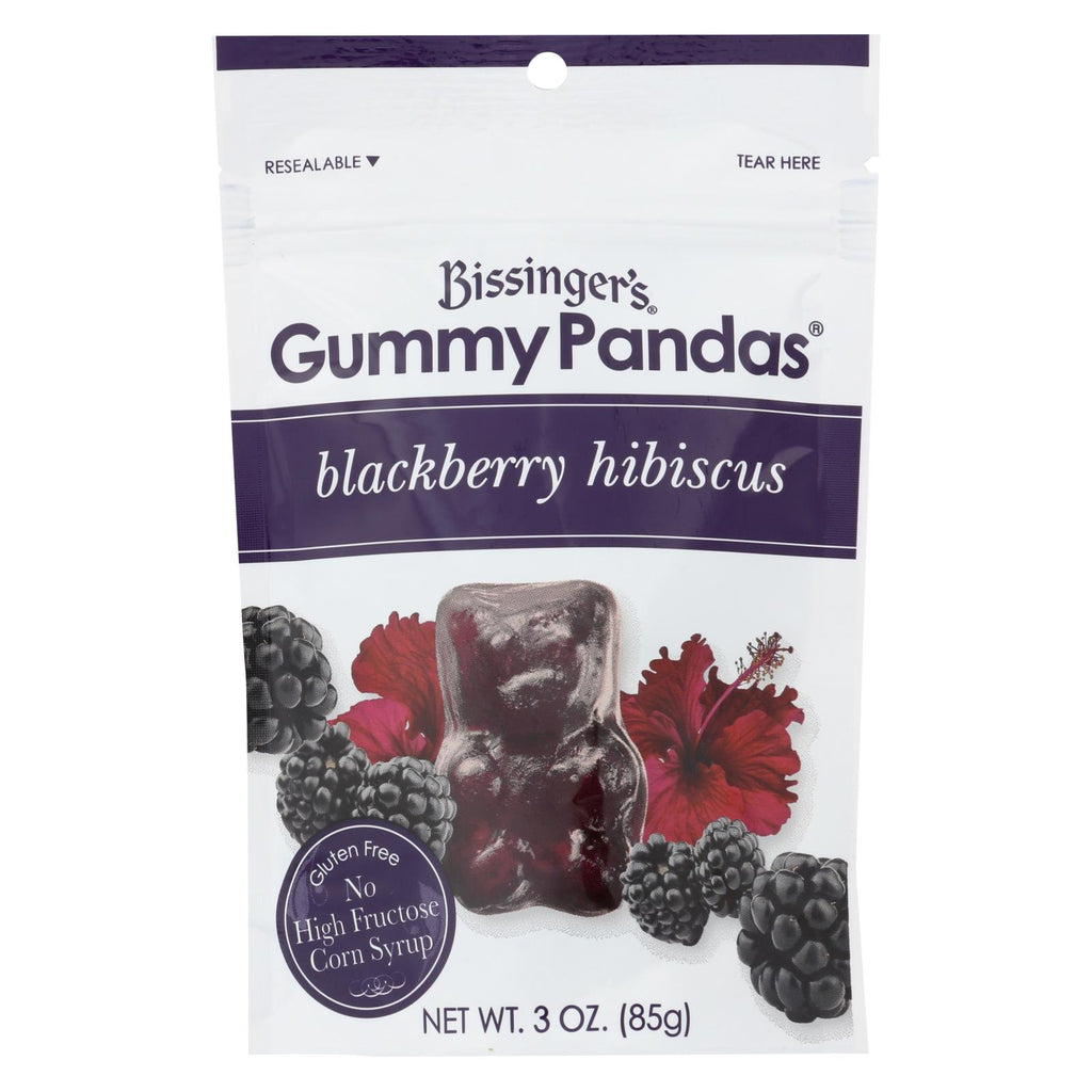 Bissinger's Gummy Pandas Blackberry Hibiscus - Case Of 12 - 3 Oz.