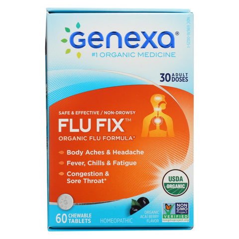 Genexa Flu Fix - Organic - 60 Tabs