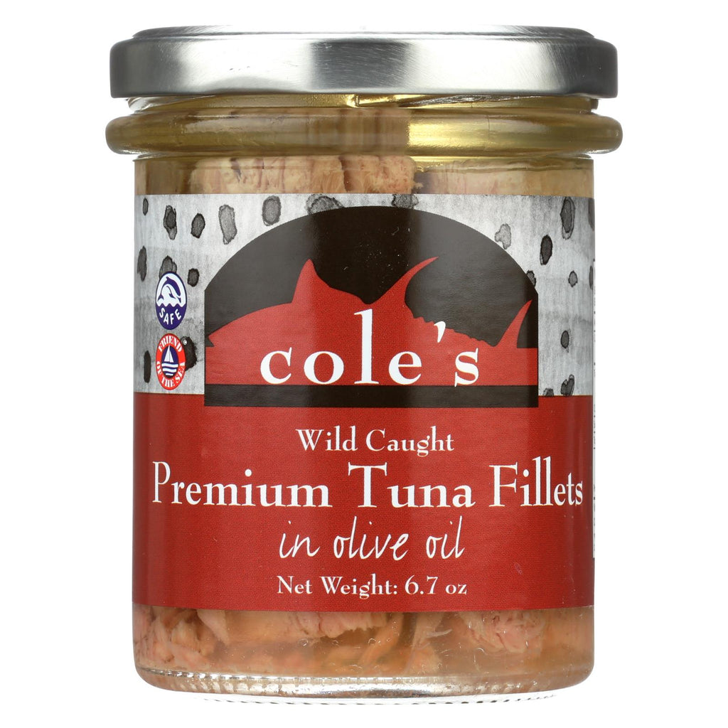 Cole's Tuna Fillets - In Olive Oil - Case Of 6 - 6.70 Oz.