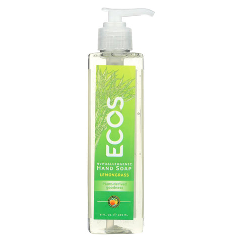 Earth Friendly Hand Soap - Ecos - Lemongrass - Case Of 6 - 8 Fl Oz