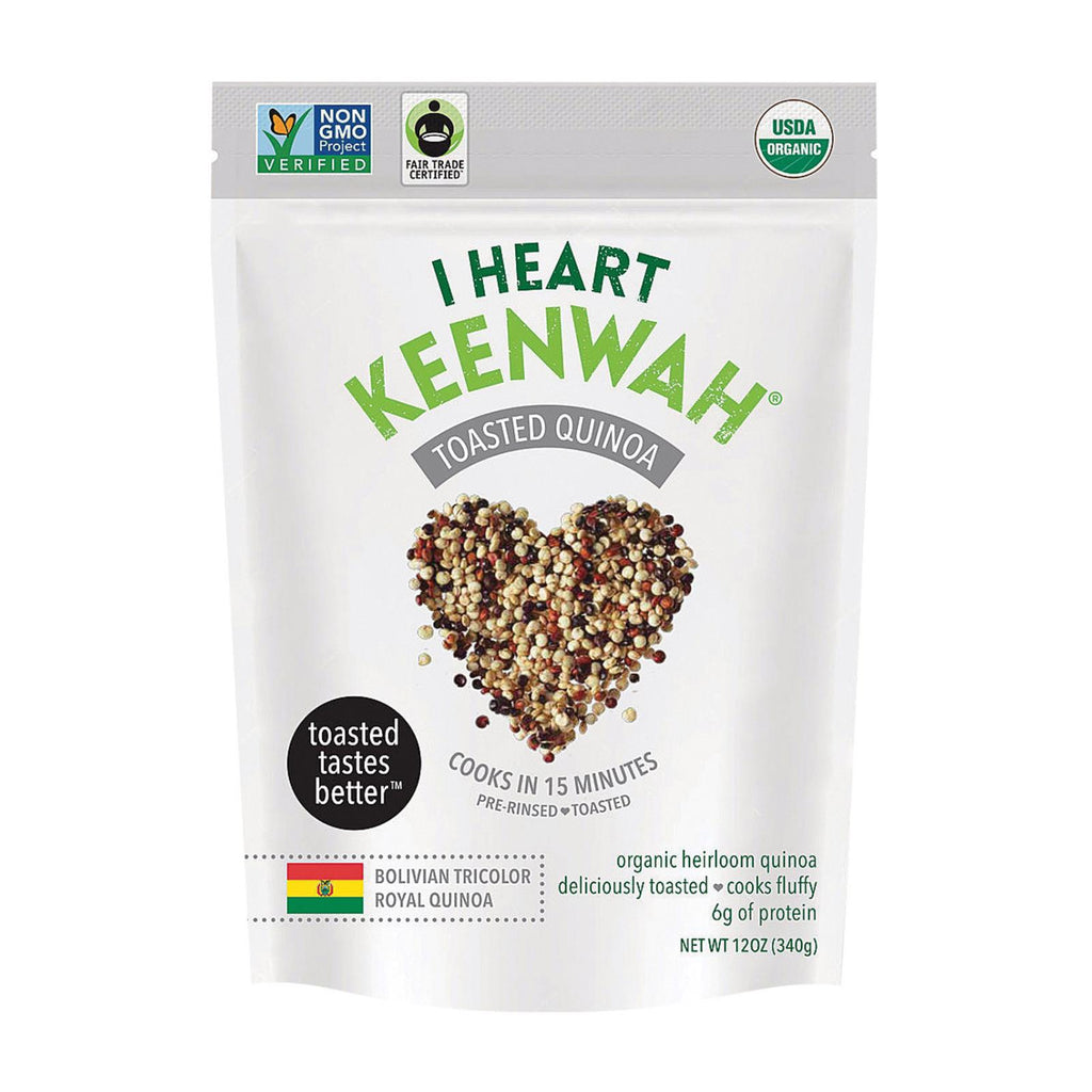 I Heart Keenwah Quinoa - Organic - Tricolor - Toasted - Case Of 6 - 12 Oz