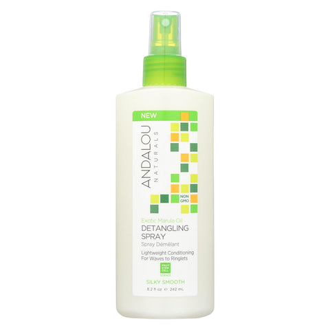 Andalou Naturals Silky Smooth Detangling Spray -exotic Marula Oil - 8.2 Fl Oz