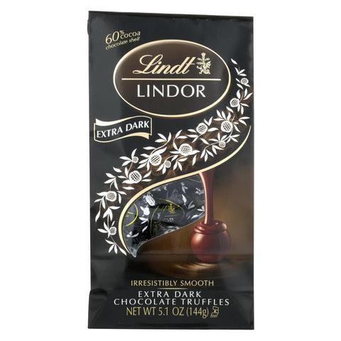 Lindt - Truffles X-drk Chocolate Bag - Case Of 6-5.1 Oz