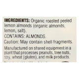 Woodstock Organic Lemon Almonds - Case Of 8 - 6 Oz.