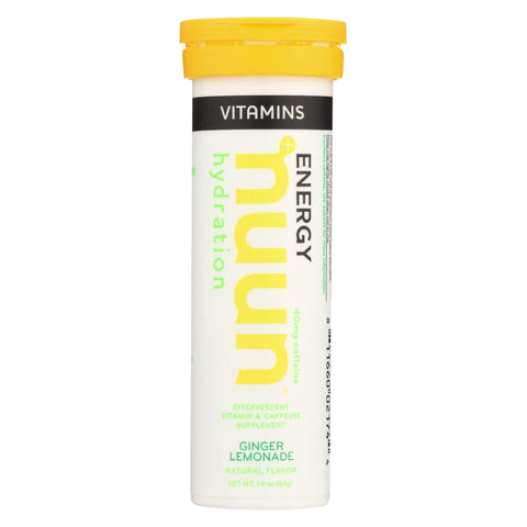 Nuun Hydration Drnk Tab - Ginger  Lemonade - Case Of 8 - 12 Tab