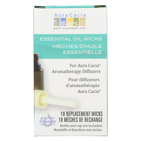 Aura Cacia - Essential Oil Wicks - Replacement - Case Of 6 - 10 Count