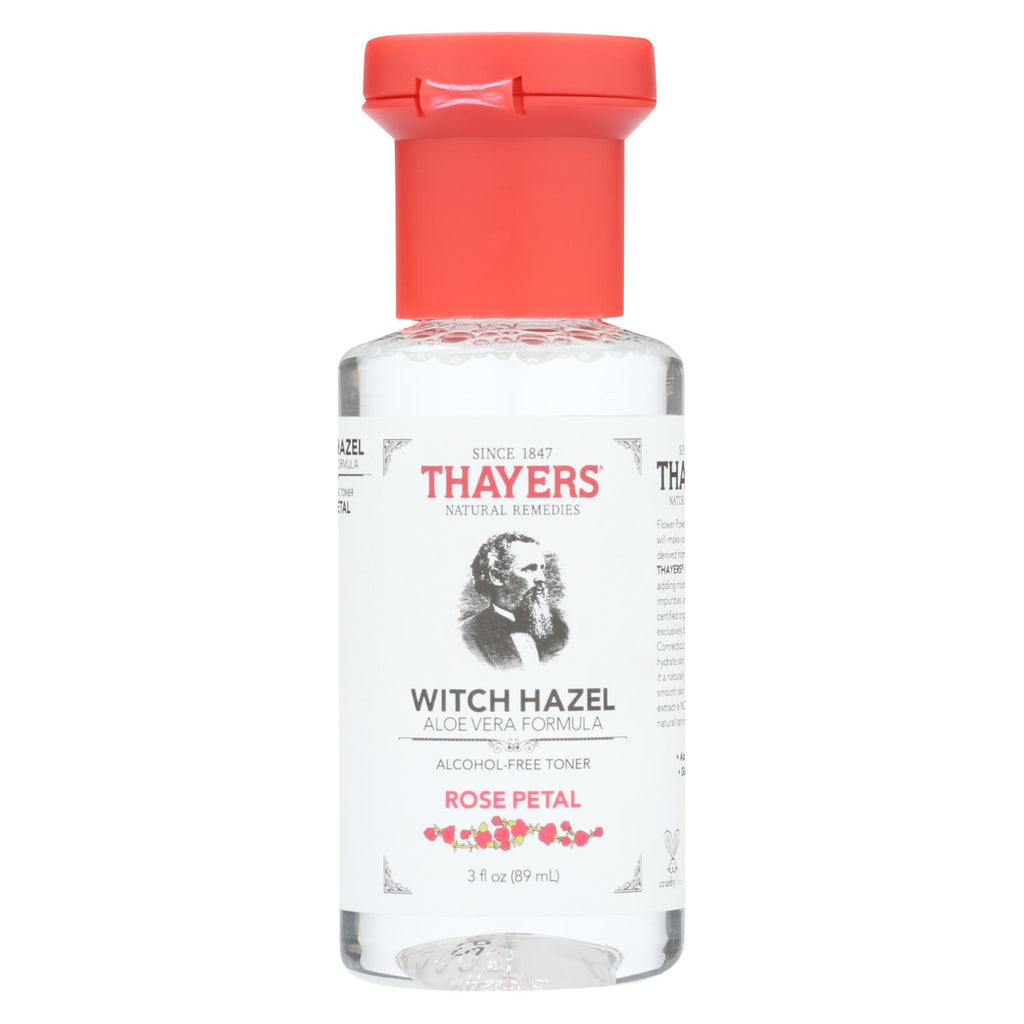 Thayers Witch Hazel - Rose Petal - Alcohol Free - Case Of 24 - 3 Fl Oz