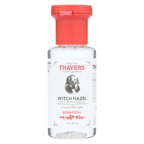 Thayers Witch Hazel - Rose Petal - Alcohol Free - Case Of 24 - 3 Fl Oz