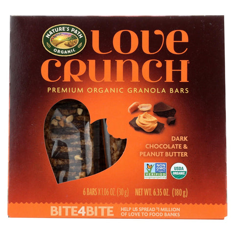 Nature's Path Granola Bar - Organic - Chocolate Peanut Butter - Case Of 12 - 6-1.06oz