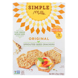 Simple Mills Sprouted Seed Crackers - Original - Case Of 6 - 4.25 Oz