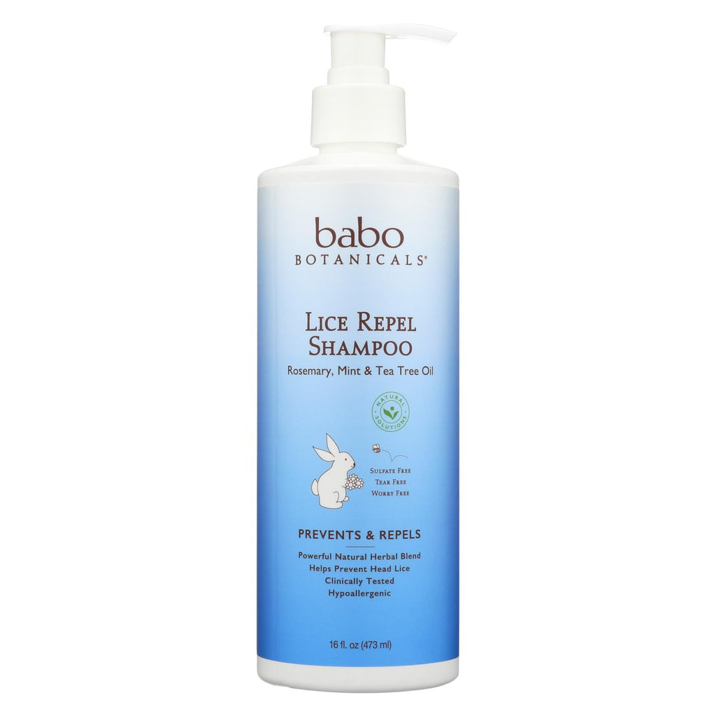 Babo Botanicals - Shampoo - Rosemary, Mint And Tea Tree Oil - Case Of 1 - 16 Fl Oz.