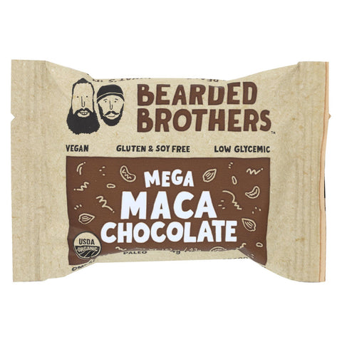 Bearded Brothers - Energy Bar - Mega Maca Chocolate - Case Of 12 - 1.52 Oz.