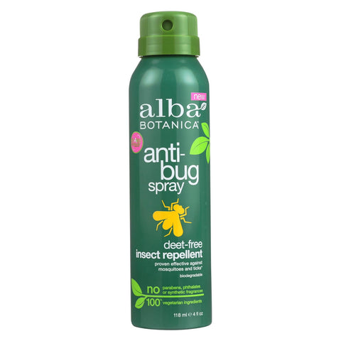 Alba Botanica - Anti-bug Spray - Deet Free - 4 Fl Oz