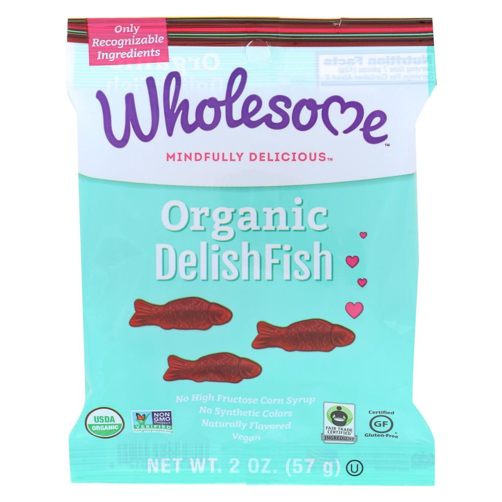 Wholesome! Organic Candy - Delishfish - Case Of 12 - 2 Oz