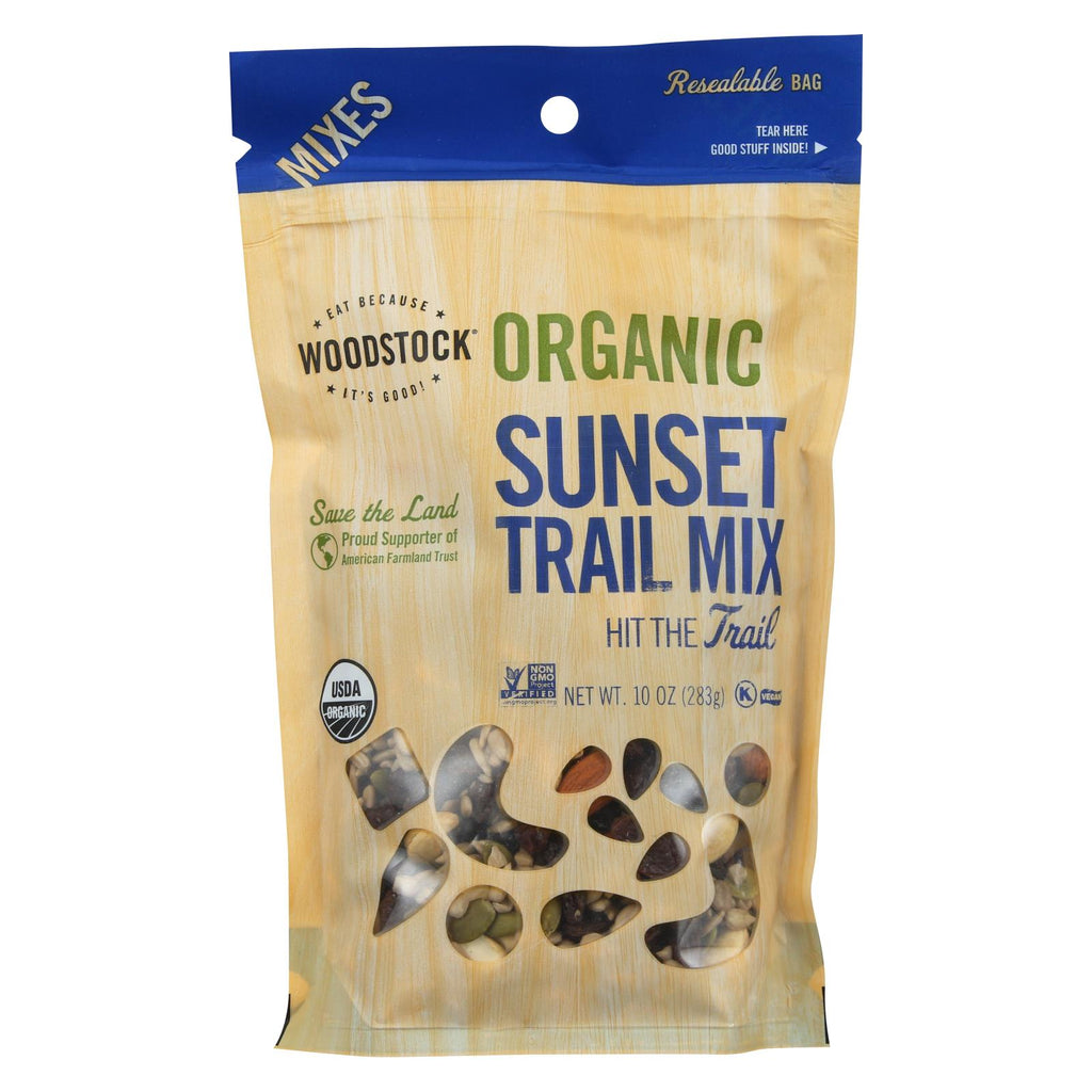 Woodstock Organic Seedalicious Sunset Snack Mix - Case Of 8 - 10 Oz.