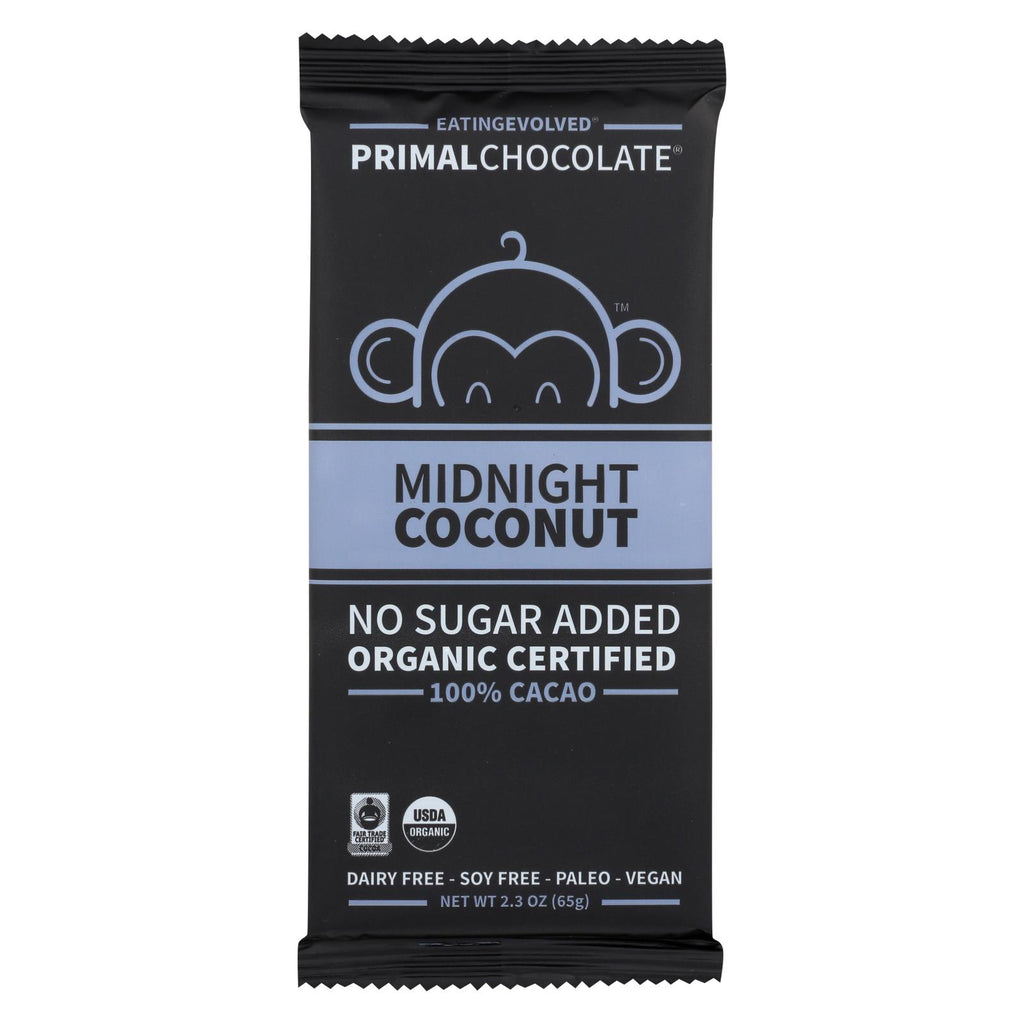 Eating Evolved Chocolate Bar - Midnight Coconut - Case Of 8 - 2.5 Oz.