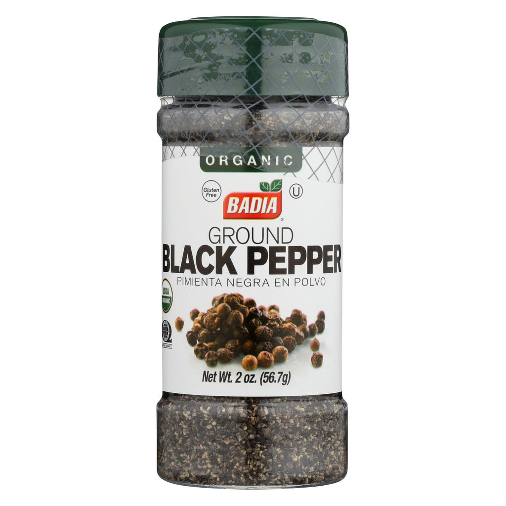 Badia Spices - Organic Ground Black Pepper - Case Of 12 - 2 Oz.