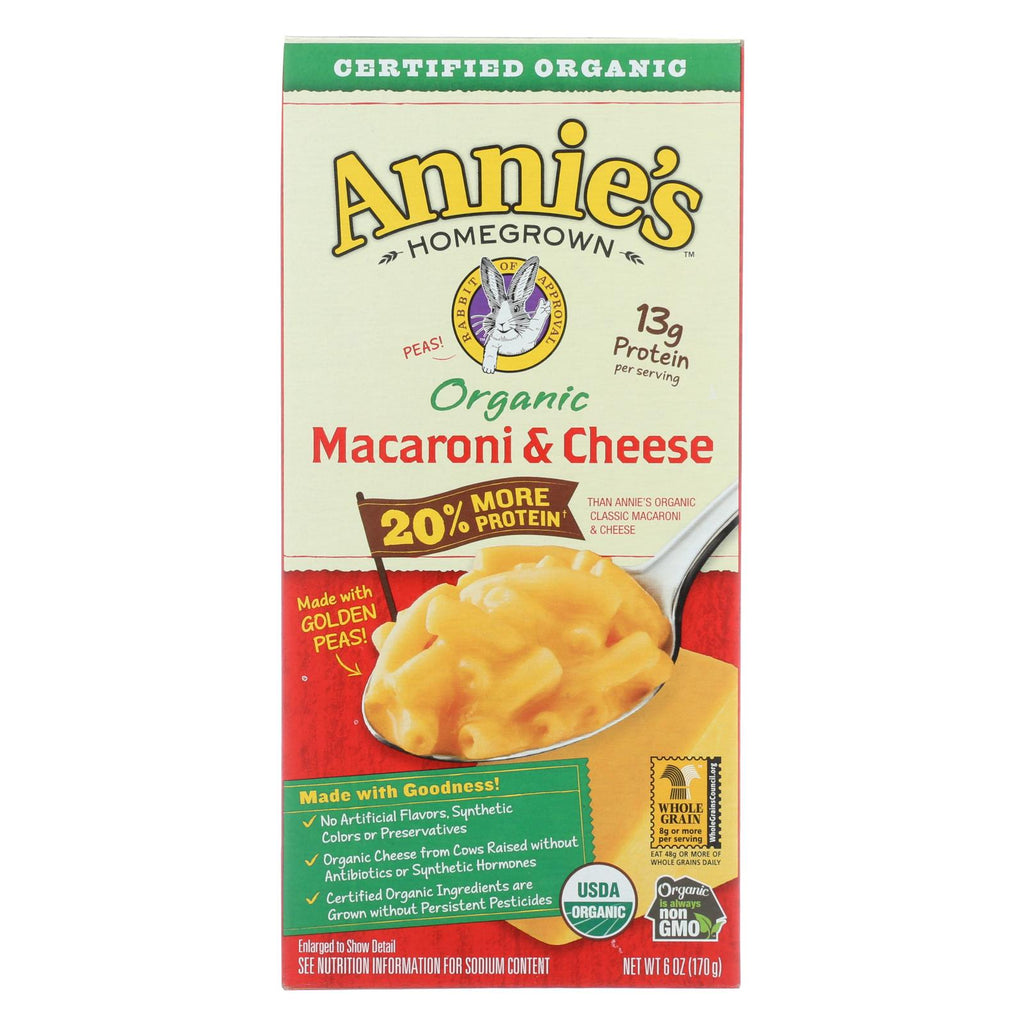 Annie's Homegrown Organic Macaroni & Cheese - Case Of 12 - 6 Oz