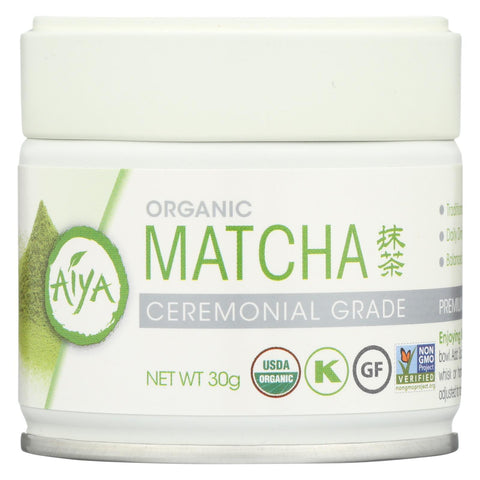 Aiya Tea - Organic Matcha - Ceremonial Grade - Case Of 6 - 30 Grm