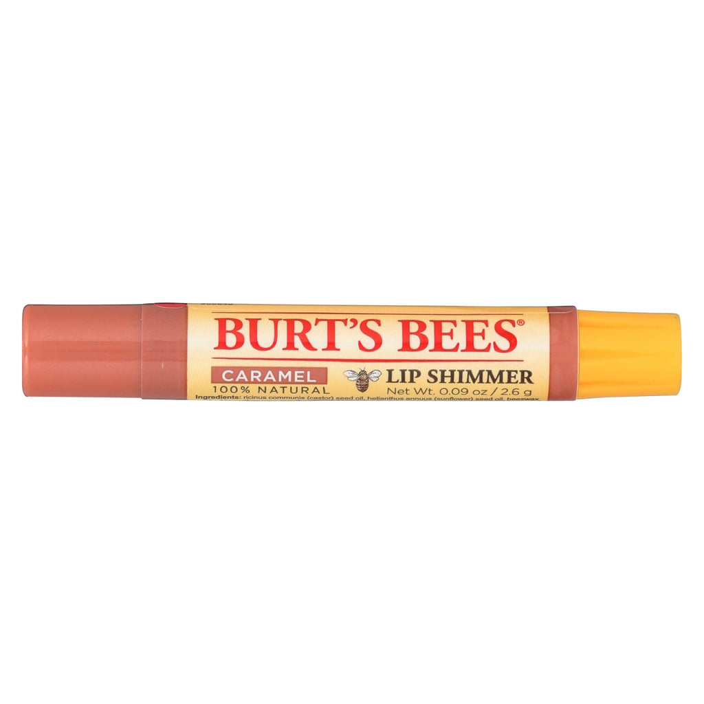 Burts Bees - Lip Shimmer - Caramel - Case Of 4 - 0.09 Oz