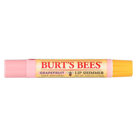 Burts Bees - Lip Shimmer - Grapefruit - Case Of 4 - 0.09 Oz