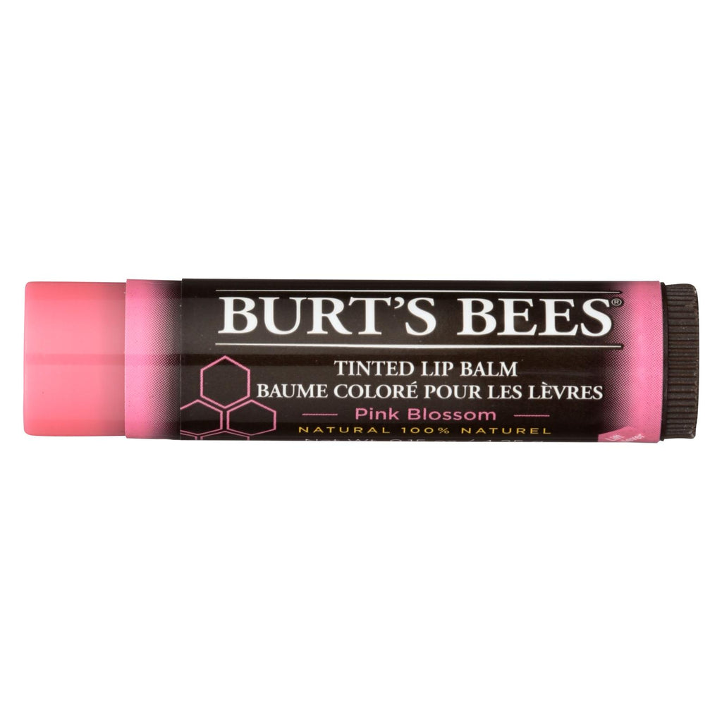 Burts Bees - Lip Balm - Tint - Pink Blossom - Case Of 2 - .15 Oz