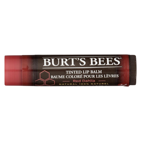 Burts Bees - Lip Balm - Tint - Red Dahlia - Case Of 2 - .15 Oz