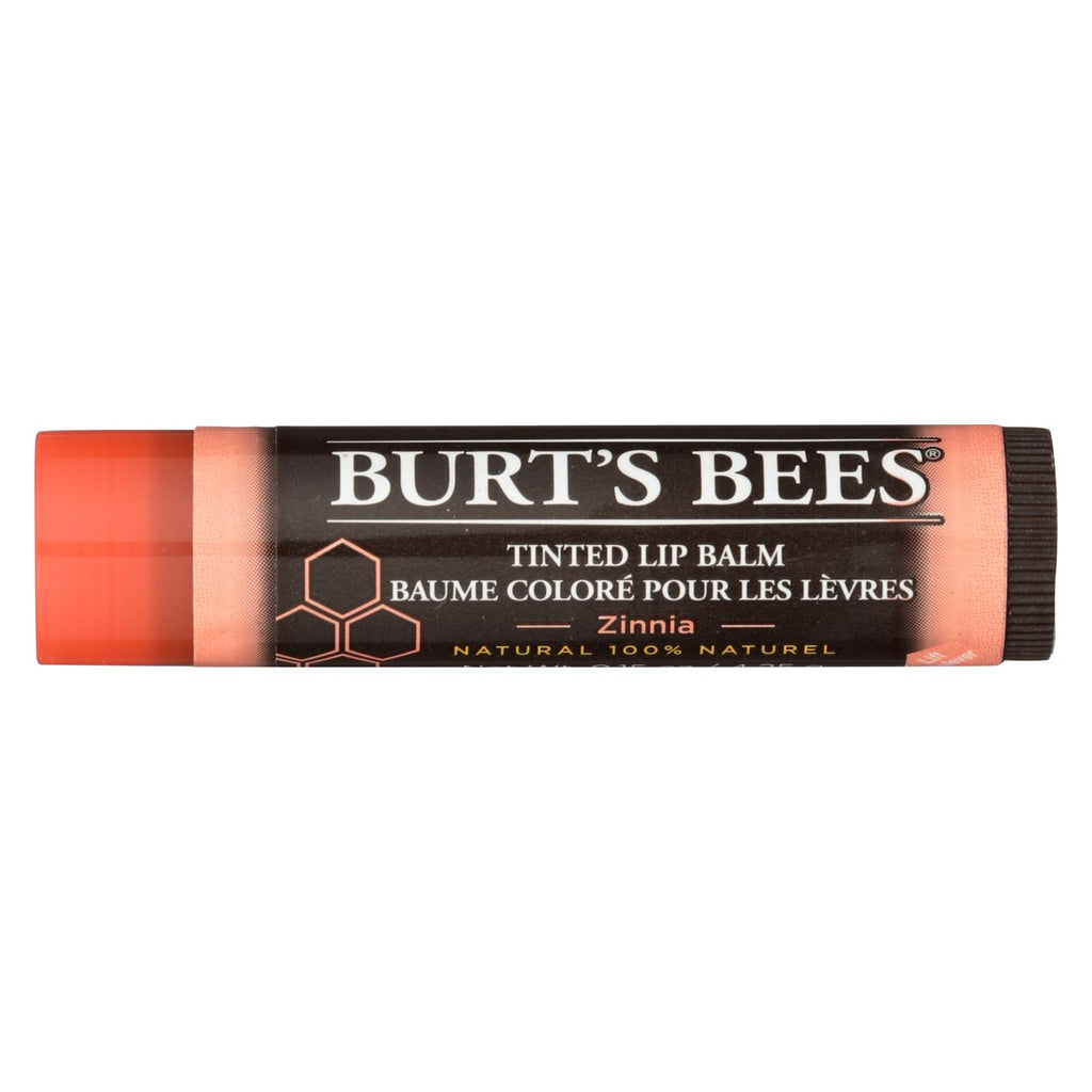 Burts Bees - Lip Balm - Tint - Zinnia - Case Of 2 - .15 Oz