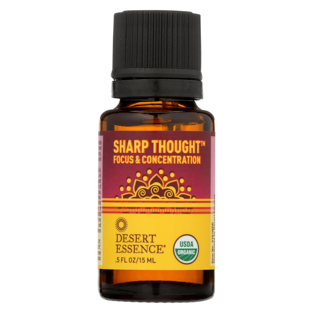 Desert Essence - Essential Oil - Sharp Thought - Case Of 1 - .5 Fl Oz.