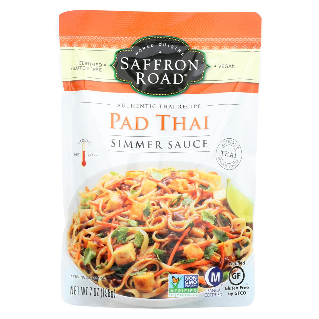 Saffron Road Simmer Sauce - Pad Thai - Case Of 8 - 7 Oz