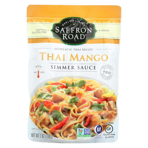 Saffron Road Simmer Sauce - Tahi Mango - Case Of 8 - 7 Oz