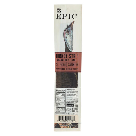 Epic - Strips - Turkey - Case Of 20 - .8 Oz