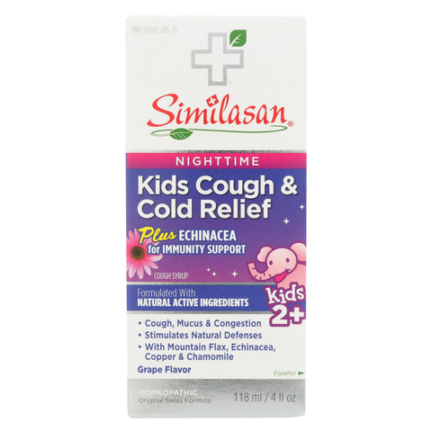 Similasan Kid's Cold Syrup - Fever Relief - 4 Fl Oz