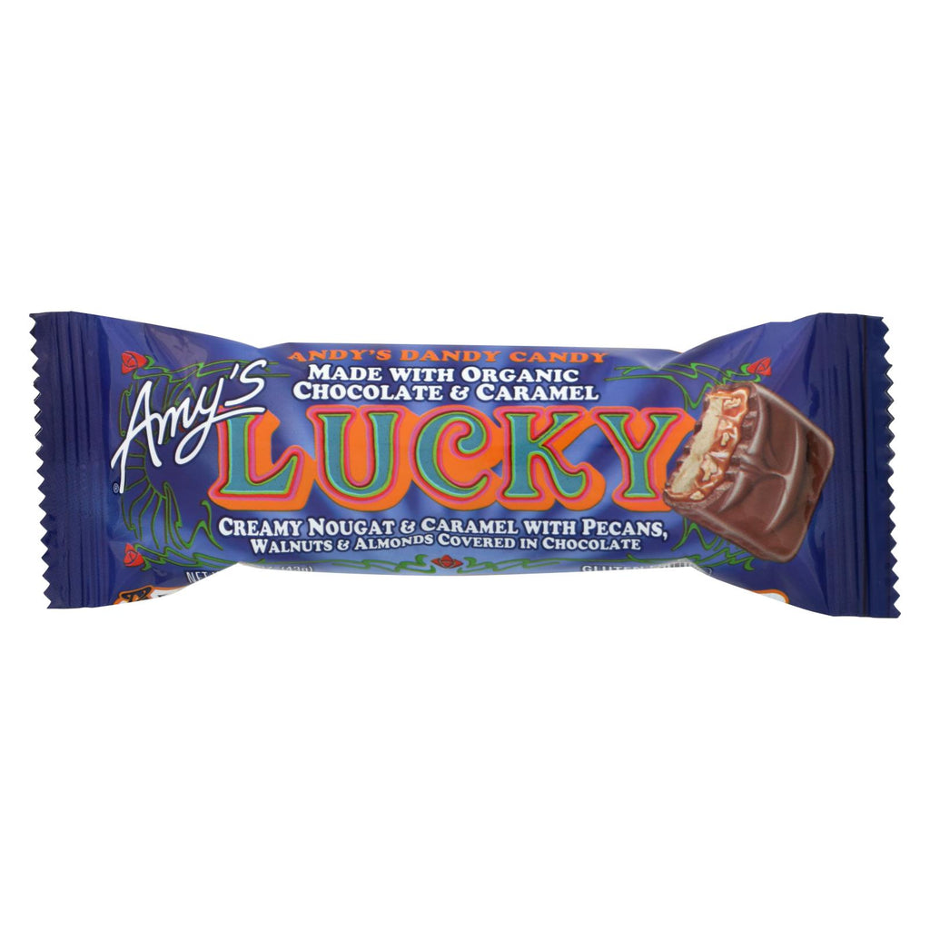 Amy's - Candy Bar - Organic - Lucky - Case Of 12 - 1.3 Oz