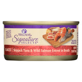 Wellness Pet Products - Signature Selects Cat Food - Skipjack Tuna And Wild Salmon Entree In Broth - Case Of 12 - 2.8 Oz.