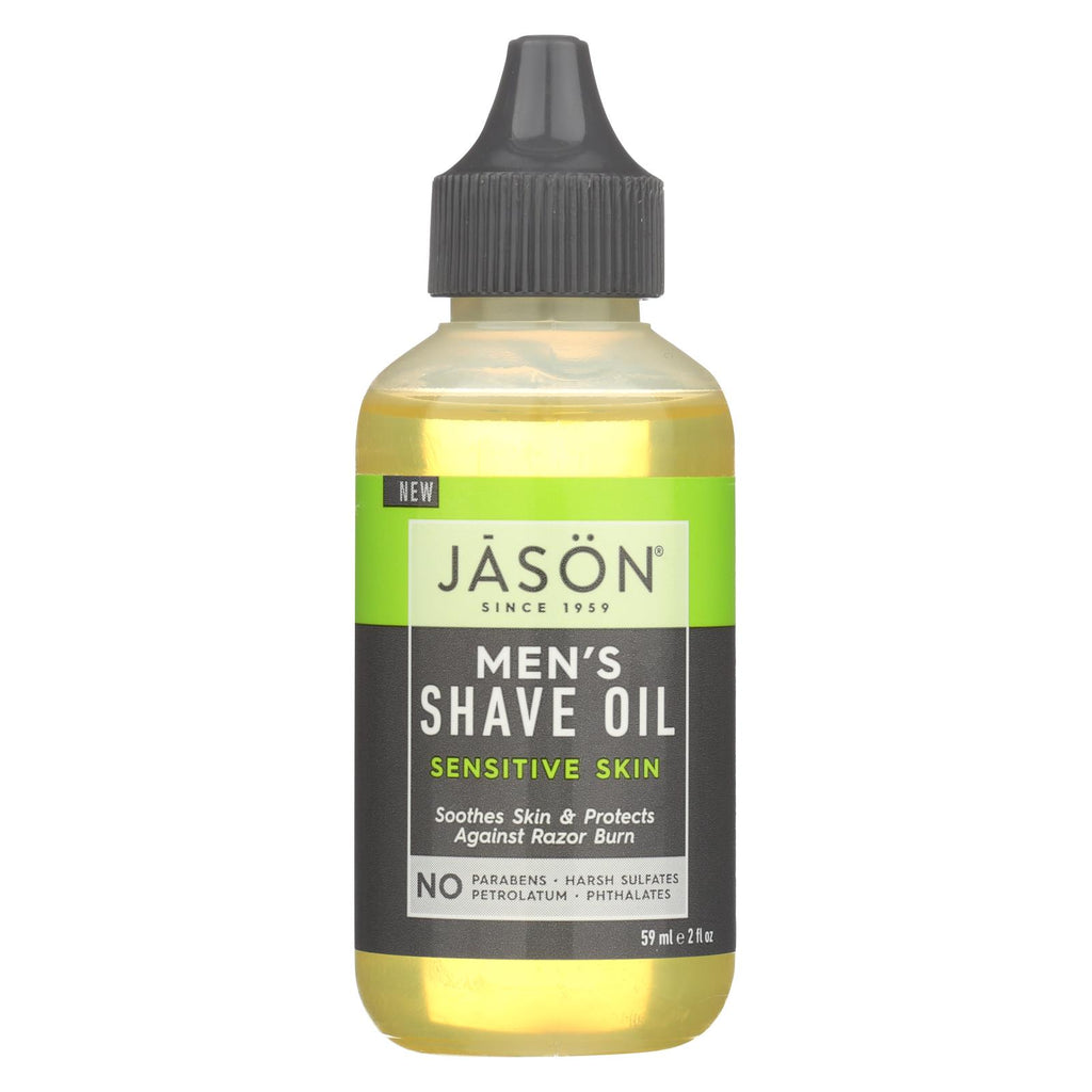 Jason Natural Products Shave Oil - Men's - Sensitive - 2 Fl Oz