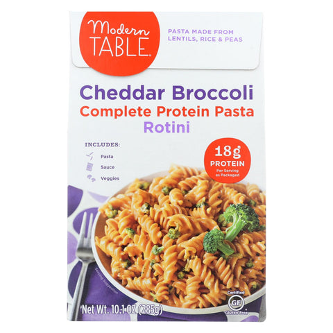 Modern Table Lentil Pasta - Meal Kit - Cheddar - Broccoli - Case Of 6 - 10.1 Oz