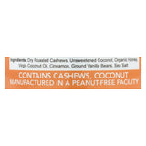 Julie's Real Cashew Butter - Coconut Vanilla Bean - Case Of 6 - 9 Oz.