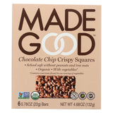 Made Good Crispy Squares - Chocolate Chip - Case Of 6 - 4.68 Oz.