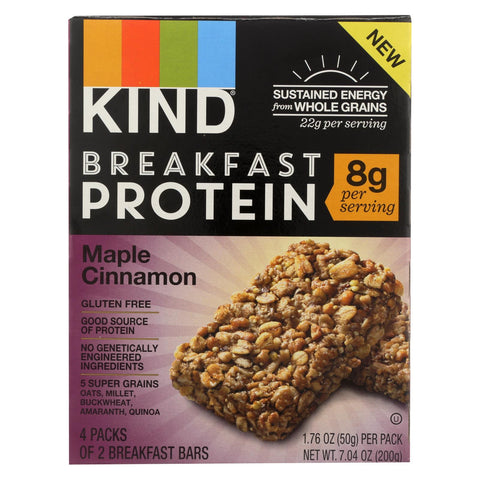 Kind Breakfast Protein Bars - Maple Cinnamon - Case Of 8 - 4-1.76oz