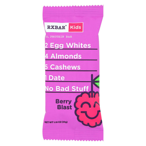 Rxbar - Kids Protein Bar - Berry Blast - Case Of 16 - 1.16 Oz.