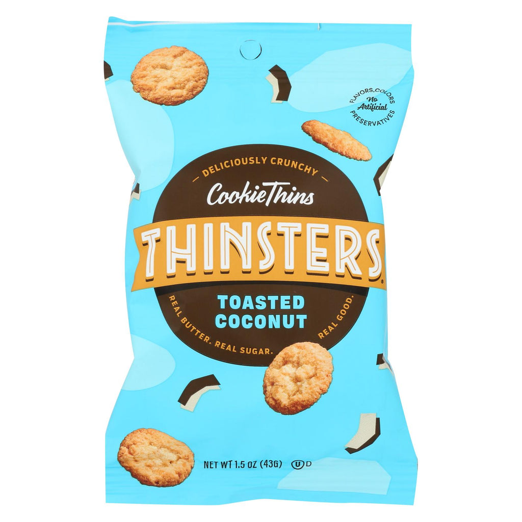 Mrs. Thinster's Cookie Thin - Toasted Coconut - Case Of 8 - 1.5 Oz