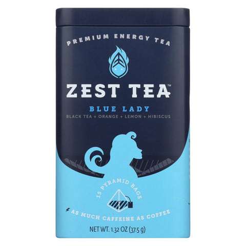 Zest Tea - Black Tea - Blue Lady - Case Of 6 - 1.32 Oz.