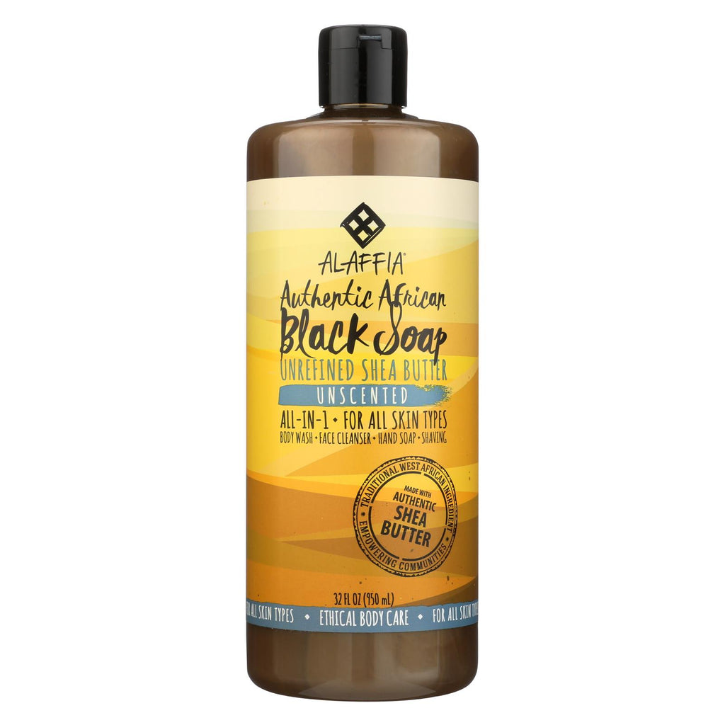 Alaffia - African Black Soap - Unscented - 32 Fl Oz.