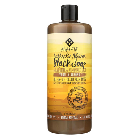 Alaffia - African Black Soap - Vanilla Almond - 32 Fl Oz.